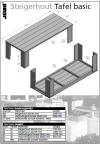 Bouwtekening steigerhout tuintafel